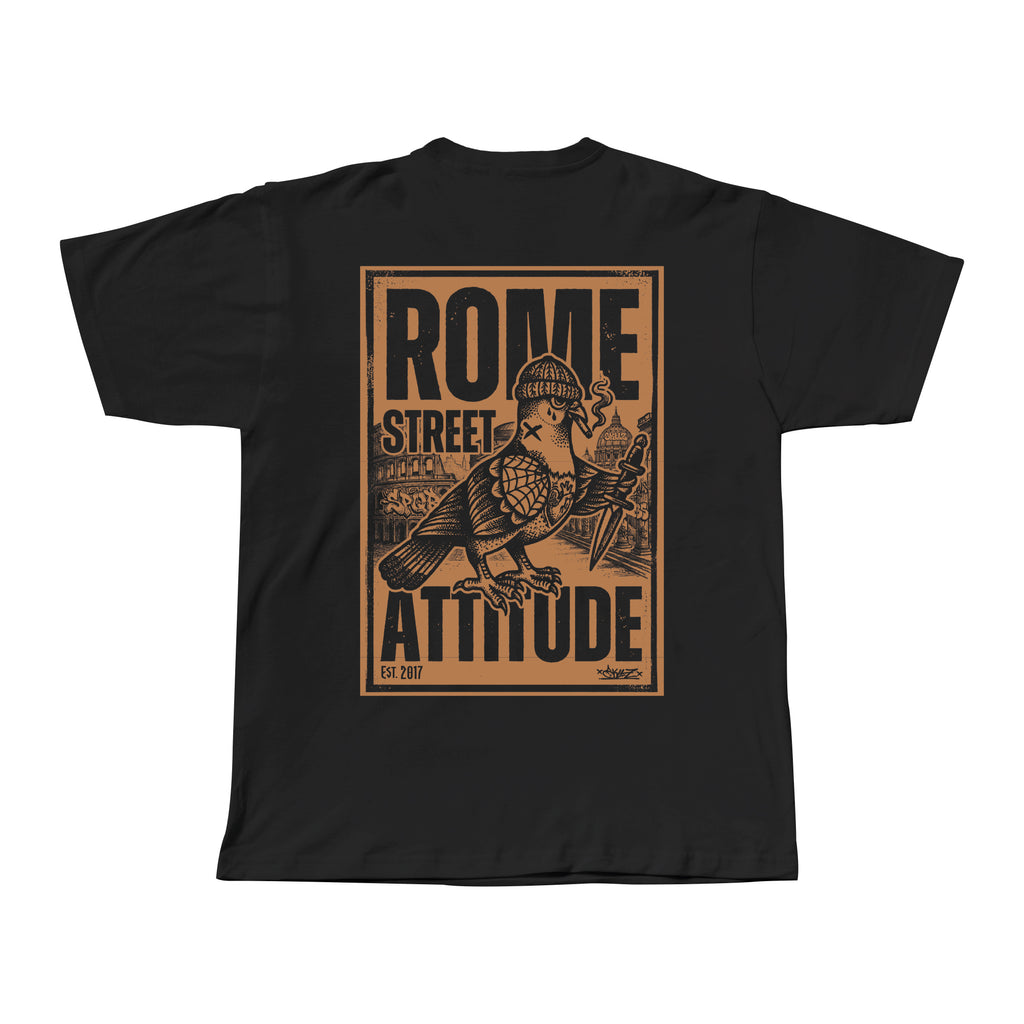Rome Street Attitude -Orange Print