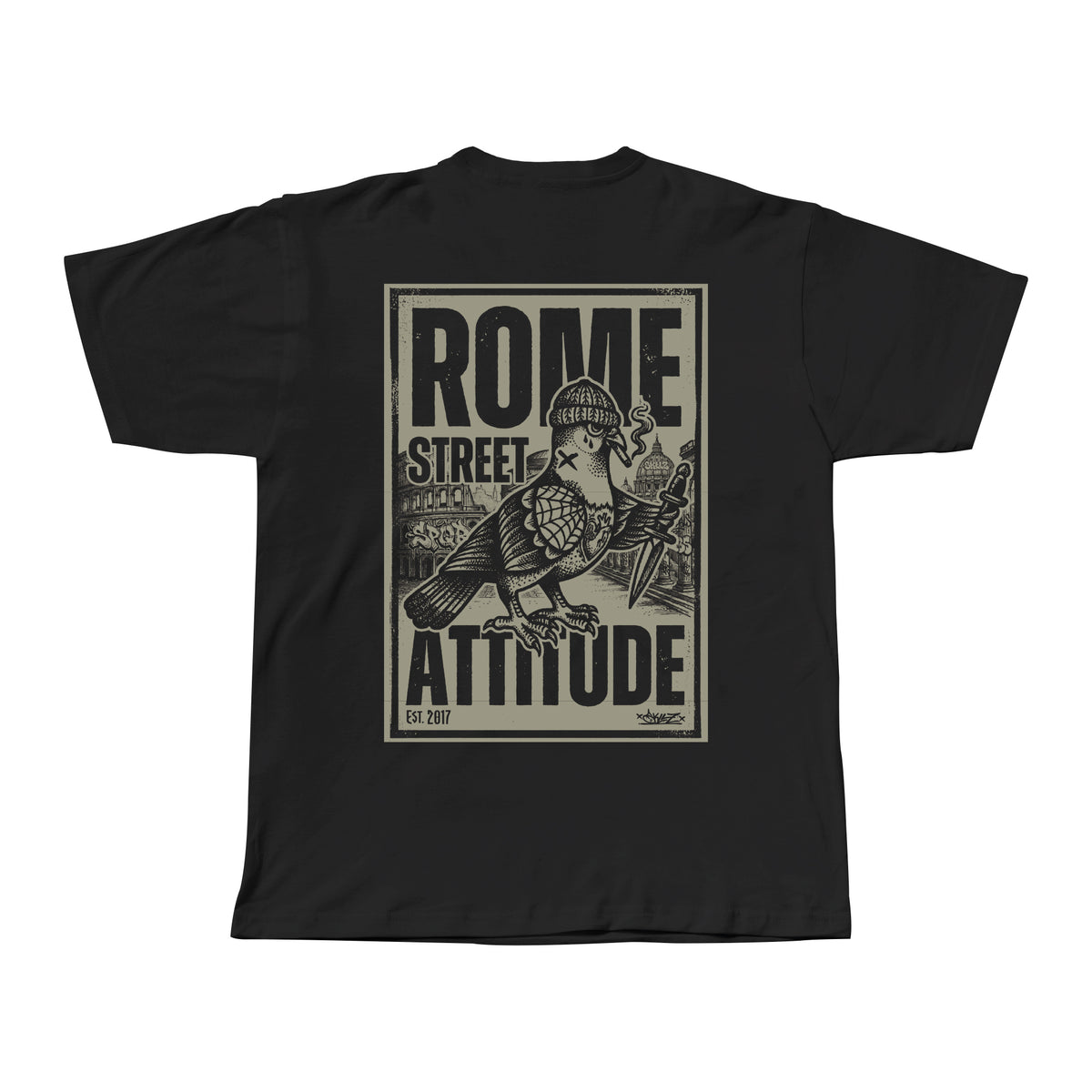 Rome Street Attitude - Grey Print