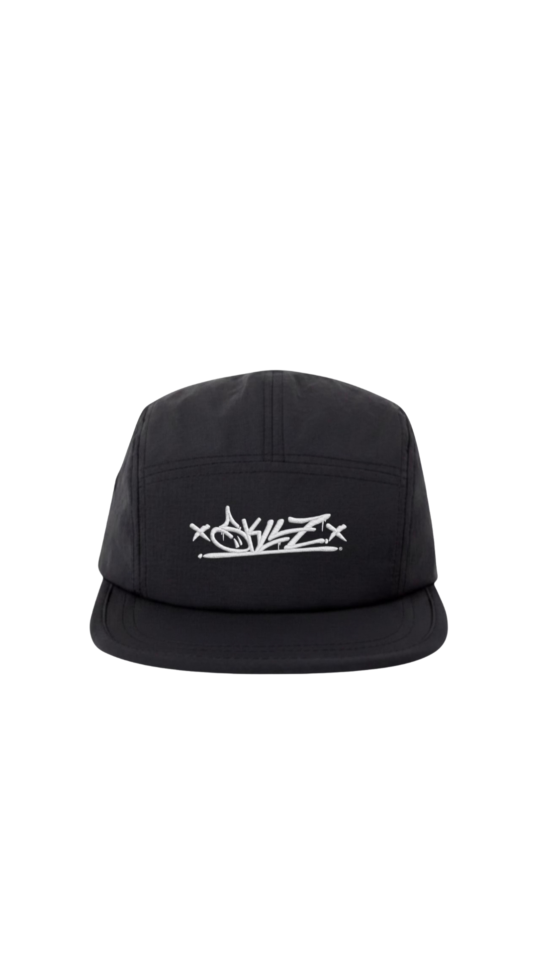 5 panel cap - black