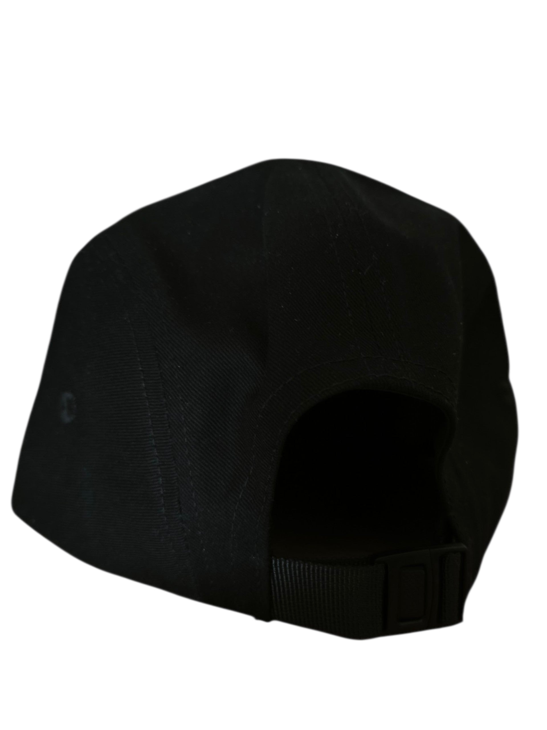 5 panel cap - black