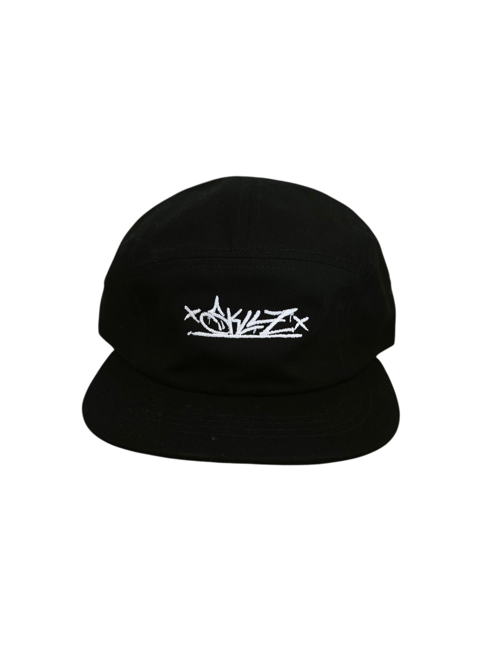 5 panel cap - black